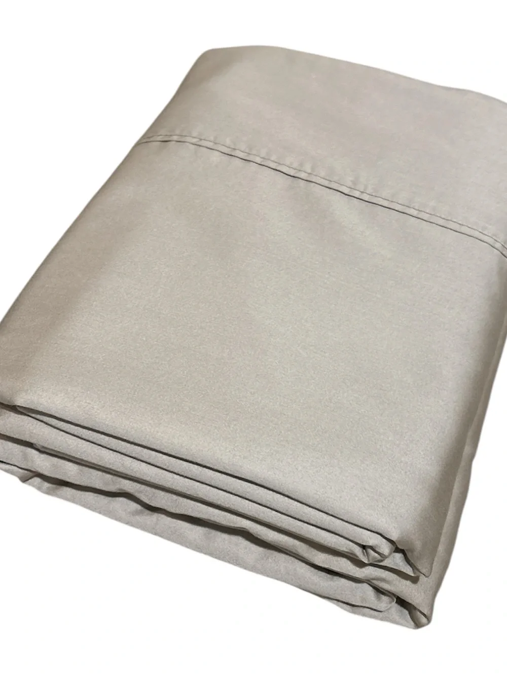 HEARTLAND HOMEGROWN Sheet Set Cotton Twin Size 100% Home Grown Cotton Taupe 2pc